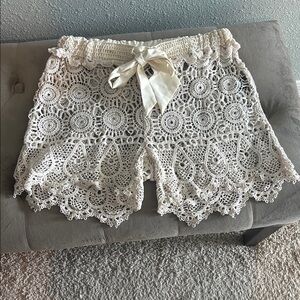 Lace bathing suit cover up bottoms